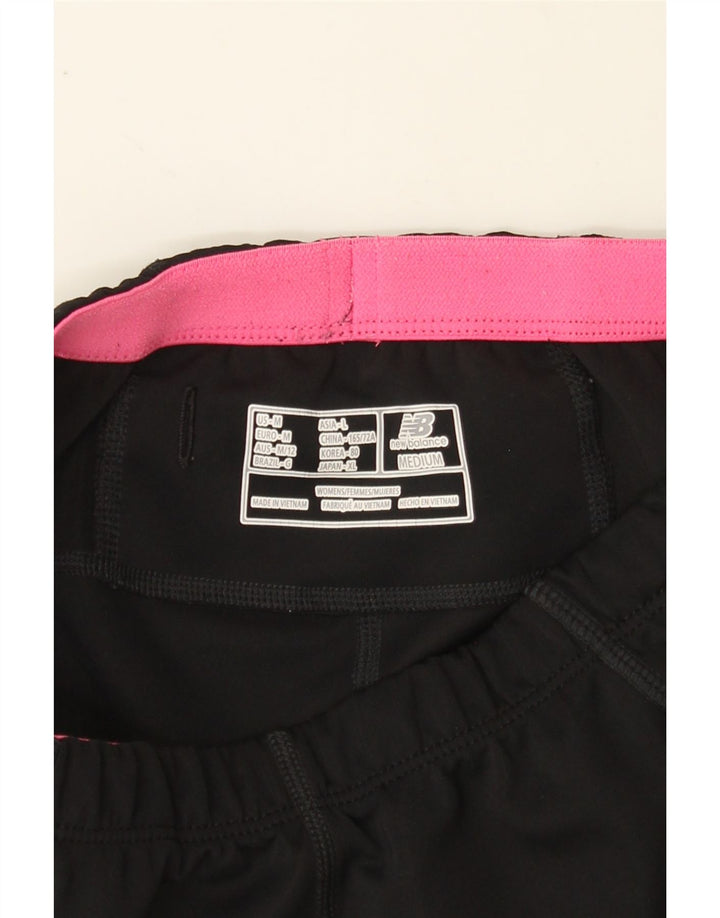 NEW BALANCE Womens Sport Shorts UK 12 Medium  Black Vintage New Balance and Second-Hand New Balance from Messina Hembry 