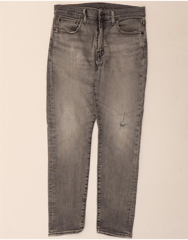 Levi's Mens 512 Distressed Slim Tapered Jeans W32 L30 Grey