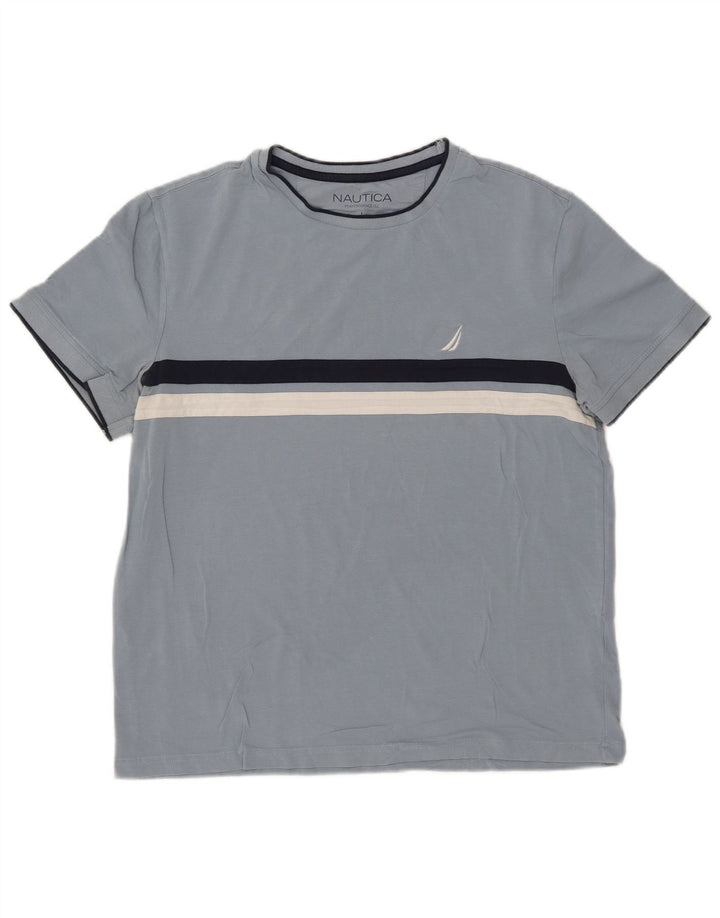 Nautica Mens T-Shirt Top Large Blue Cotton