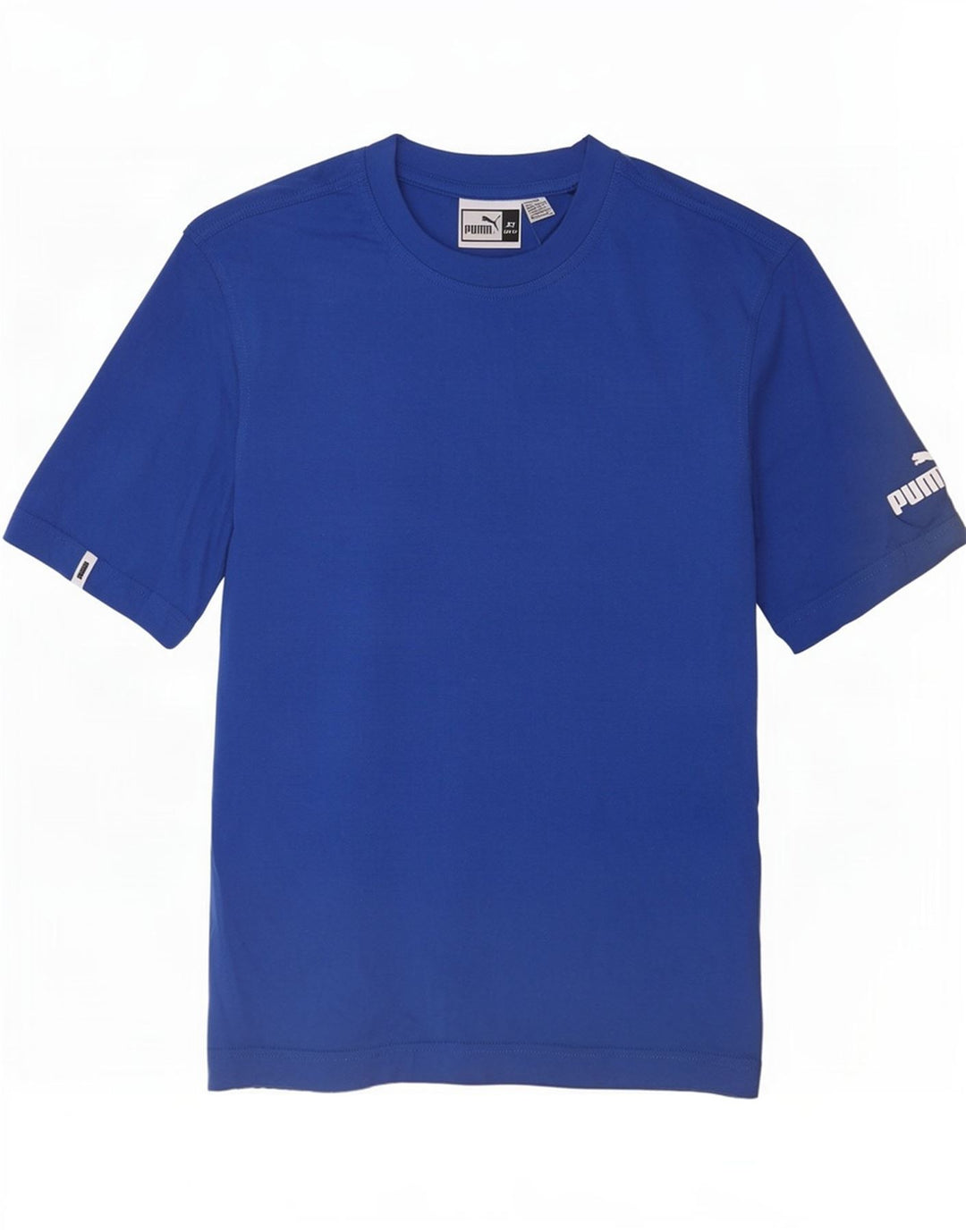 Puma Mens T-Shirt Top XS Blue Cotton