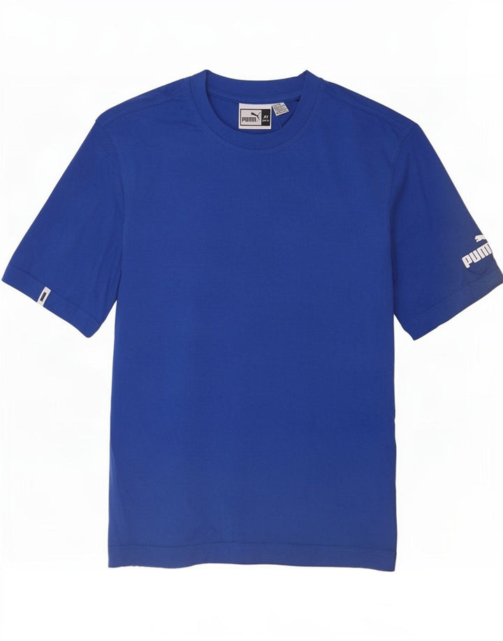 Puma Mens T-Shirt Top XS Blue Cotton