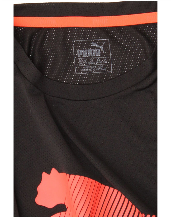 Puma Mens Graphic T-Shirt Top 2XL Black