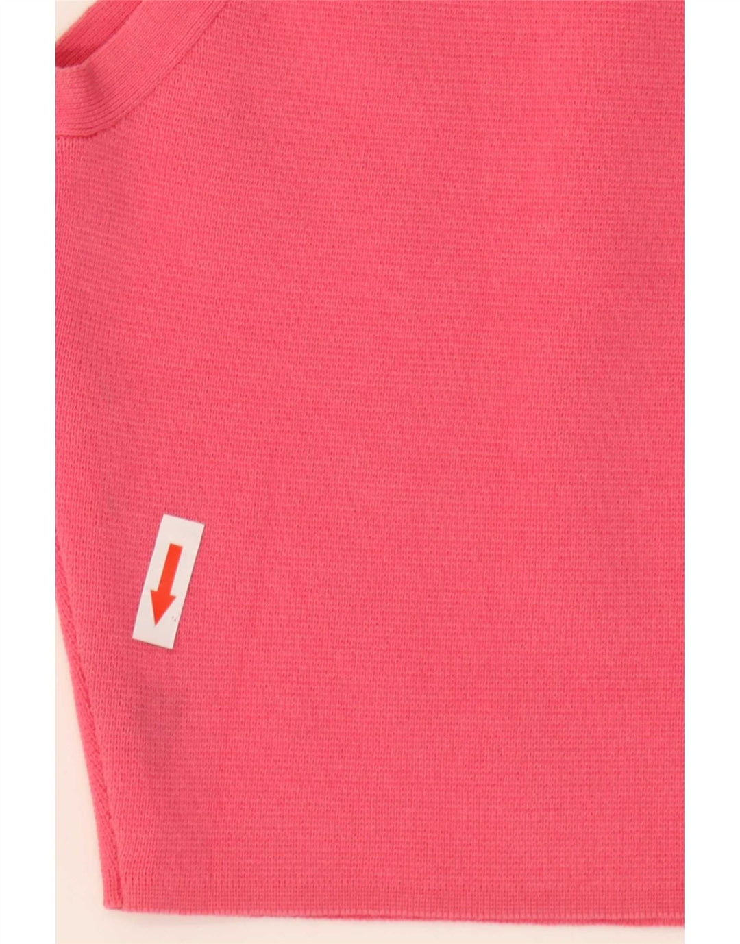 Zara Womens Crop Vest Top UK 12 Médio Rosa