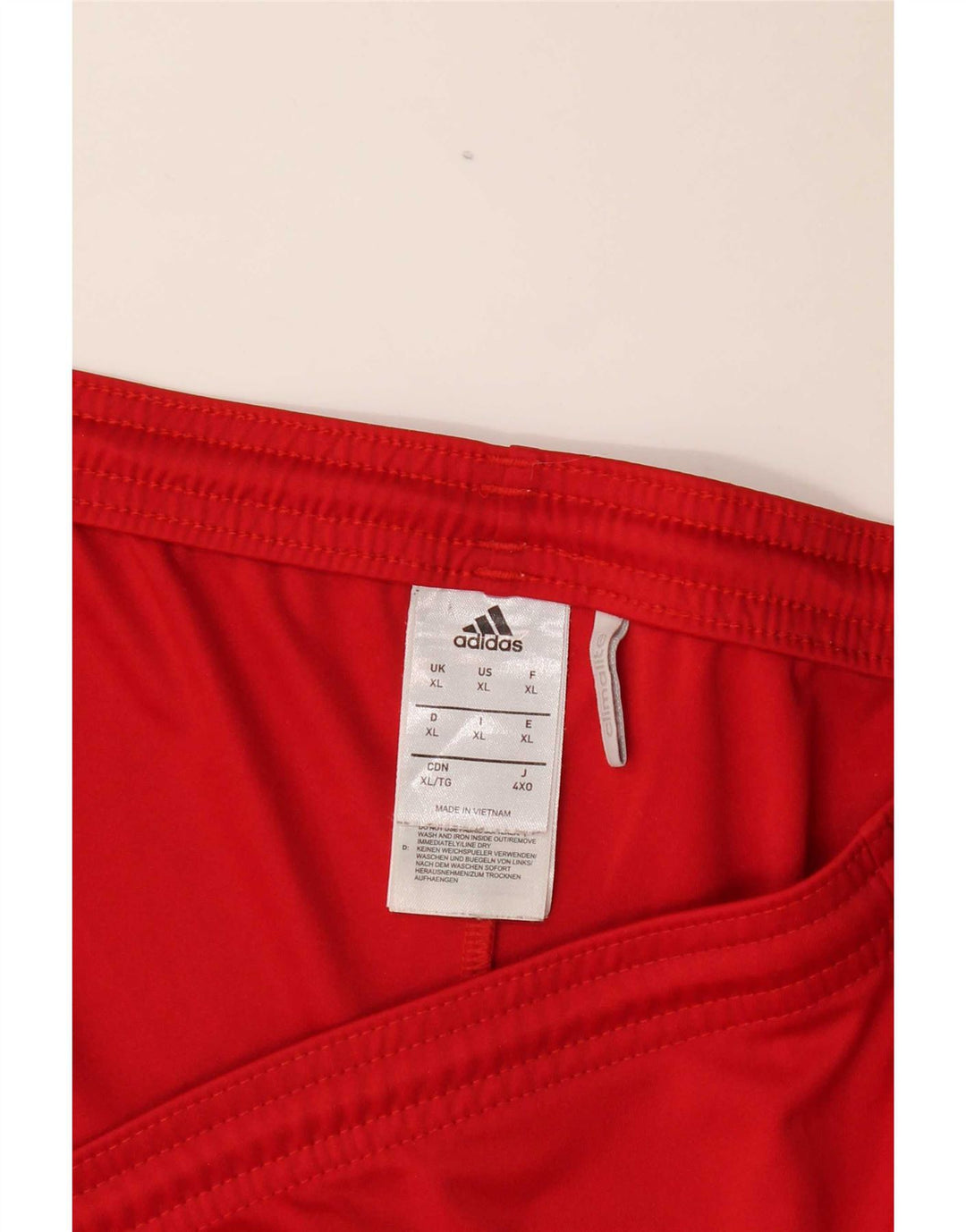 Adidas Mens Climalite Sport Shorts XL  Red Polyester