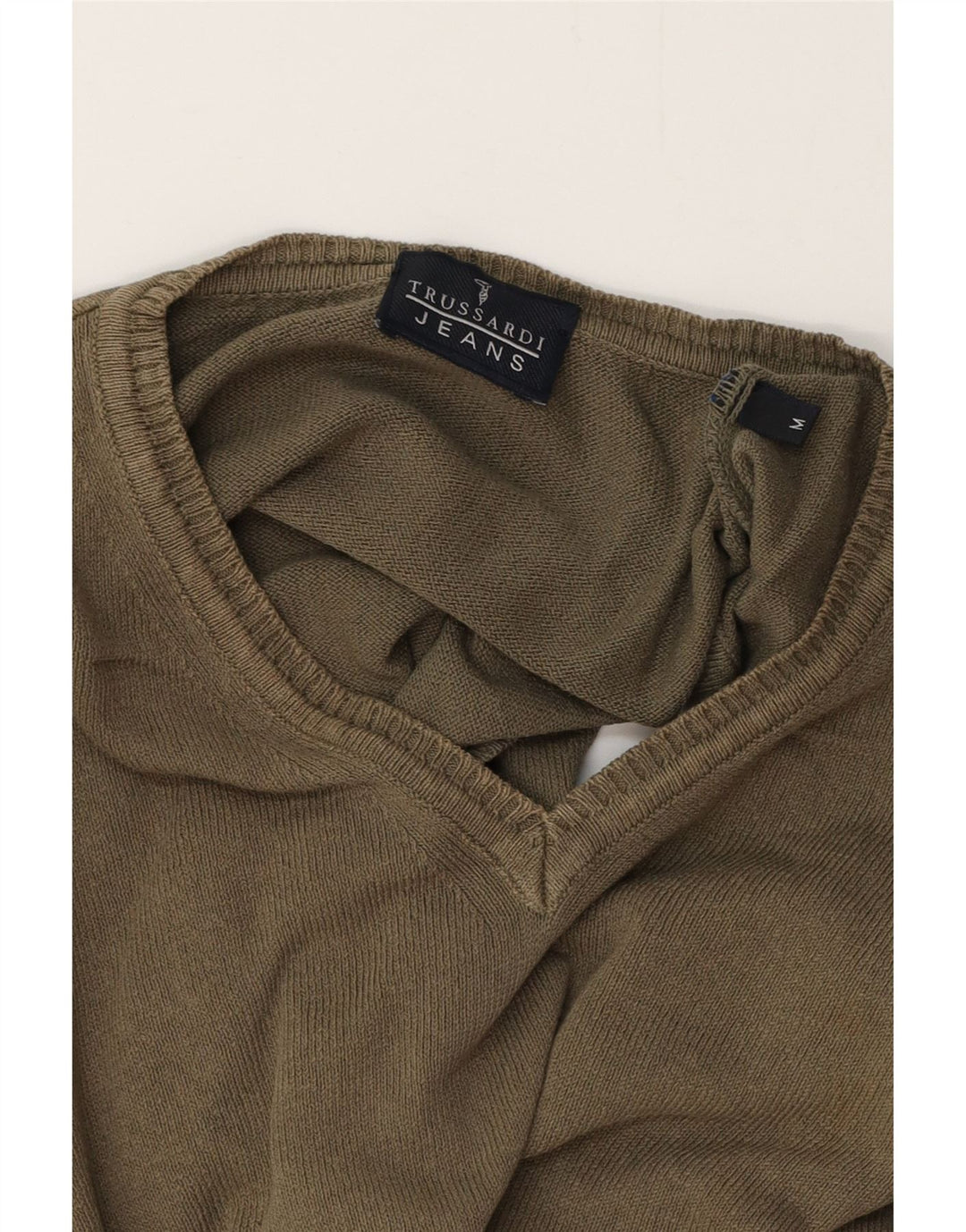 TRUSSARDI Mens Vest Tank Top Medium Khaki