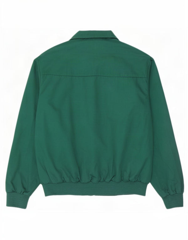 Vintage Bomberjakke til mænd UK 40 Stor grøn polyester