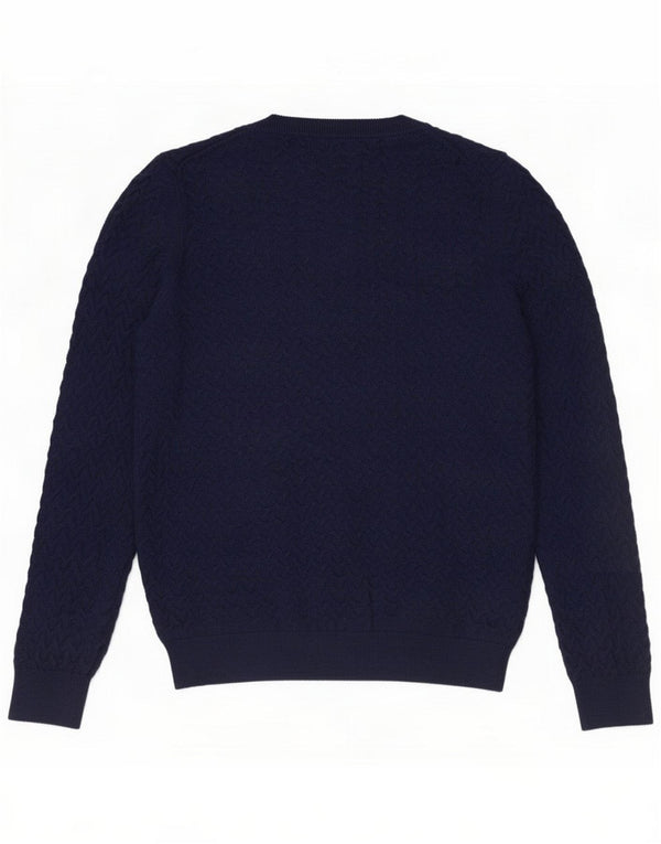 Crew Clothing Damski sweter z dekoltem w kształcie litery V UK 14 Medium Navy Blue