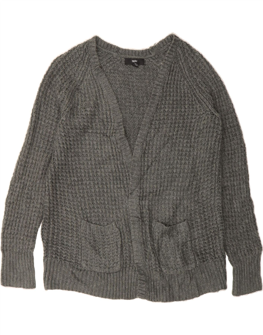 MOSSIMO Womens Open Cardigan Sweater UK 18 XL Grey Acrylic Vintage Mossimo and Second-Hand Mossimo from Messina Hembry 