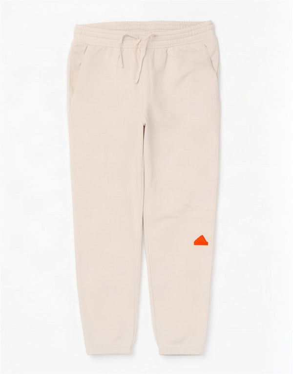 Adidas Mens Treino Calças Joggers Grande Algodão Branco