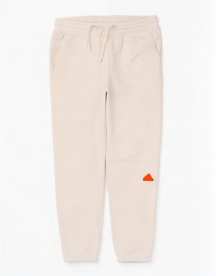 Adidas Mens Tracksuit Trousers Joggers Large White Cotton