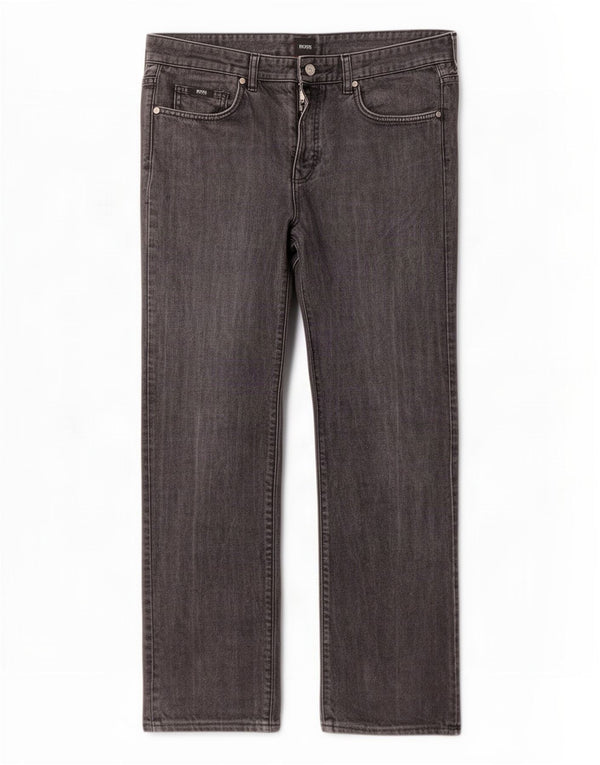 Jeans dritti da uomo Hugo Boss W36 L30 Grigi