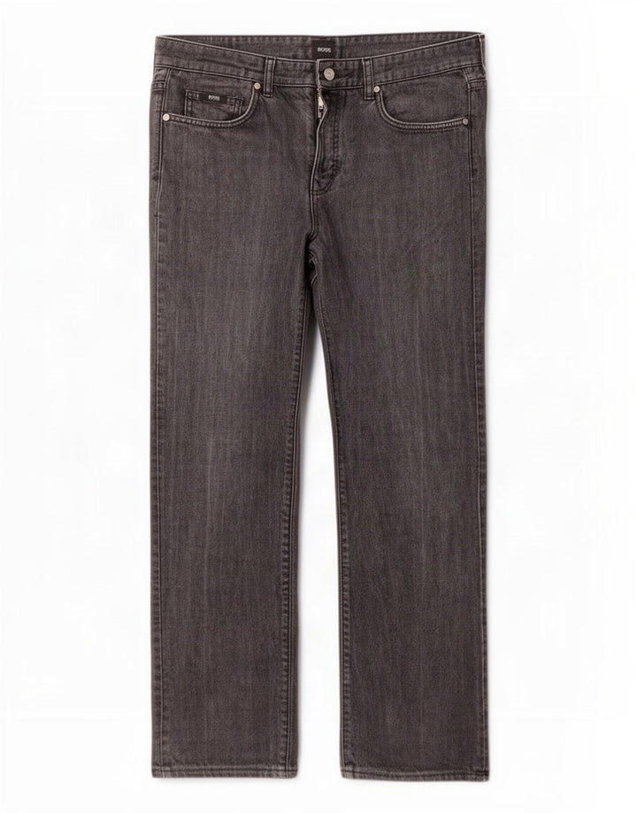 Мужские прямые джинсы Hugo Boss W36 L30 серые