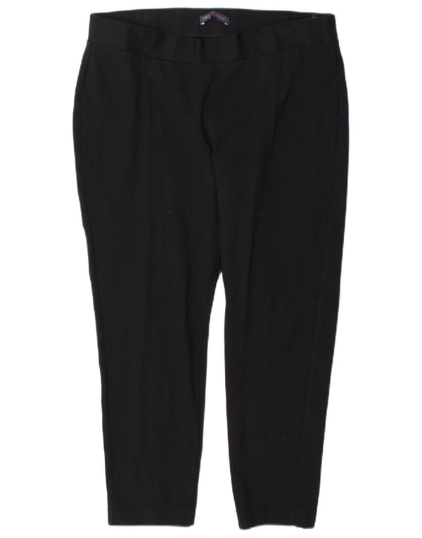 Pantaloni corti slim da donna Marks & Spencer UK 16 Large W34 L25 Neri