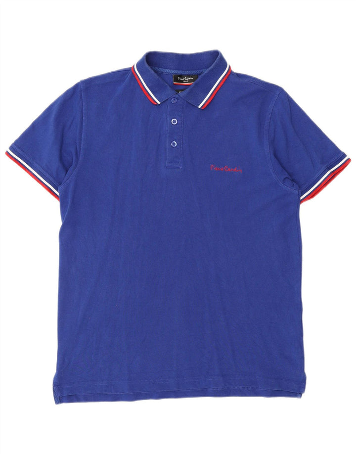 Pierre Cardin Mens Regular Fit Polo Shirt Small Blue Cotton
