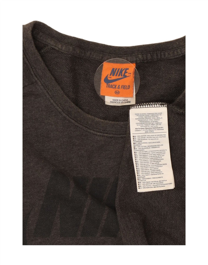 Nike Mens Graphic Sweatshirt Jumper Medium Grey Cotton