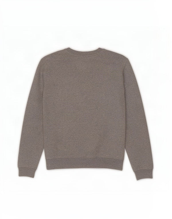 Fila moletom feminino jumper UK 14 algodão manchado cinza médio