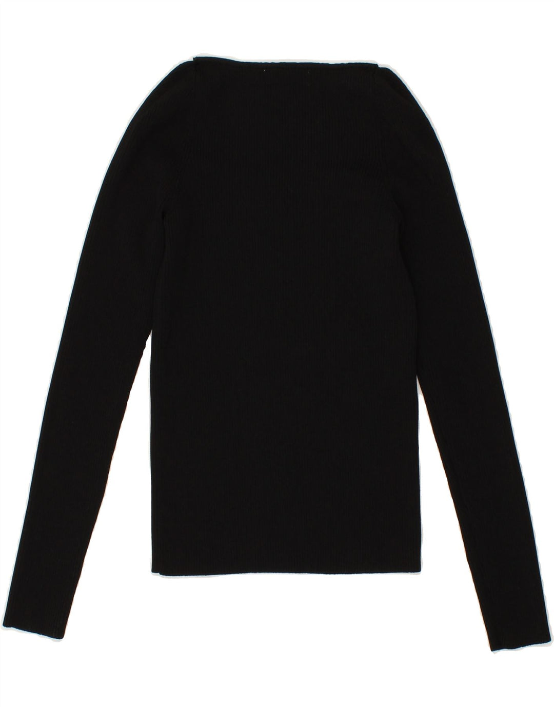 MNG Womens Boat Neck Jumper Sweater UK 8 Small Black Vintage MNG and Second-Hand MNG from Messina Hembry 