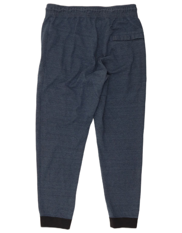 Nike Mens Tracksuit Trousers Joggers Large Navy Blue Colourblock Cotton
