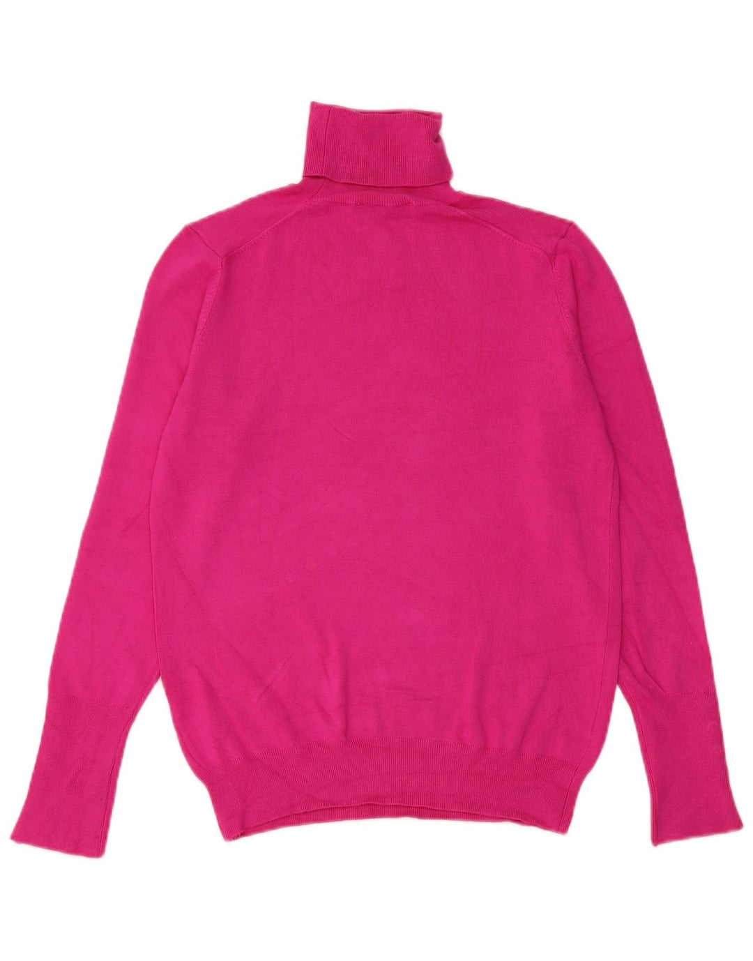 Zara Womens Roll Neck Jumper Sweater UK 12 Medium Pink