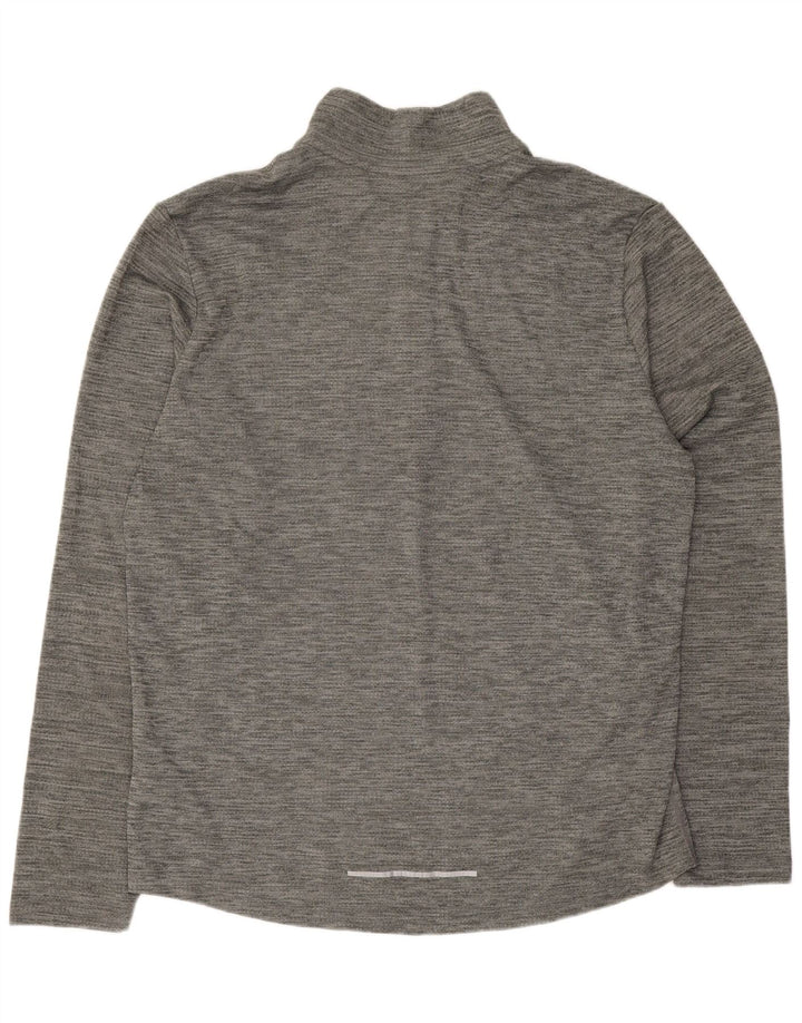 Nike Dri Fit Pulover s patentnim izrezom i gornji dio trenirke Large Grey Flected