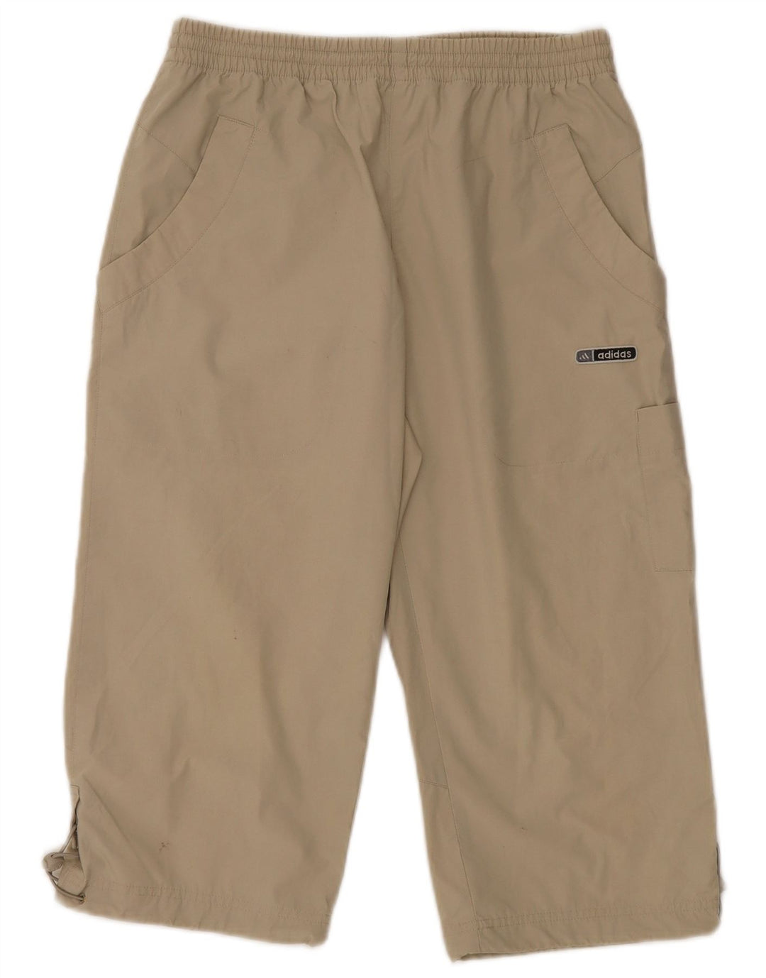 Adidas Pantalon de survêtement Cargo Capri pour homme Petit polyester beige