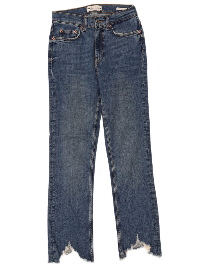 ZARA Womens Bootcut Jeans EU 34 2XS W24 L26 Blue