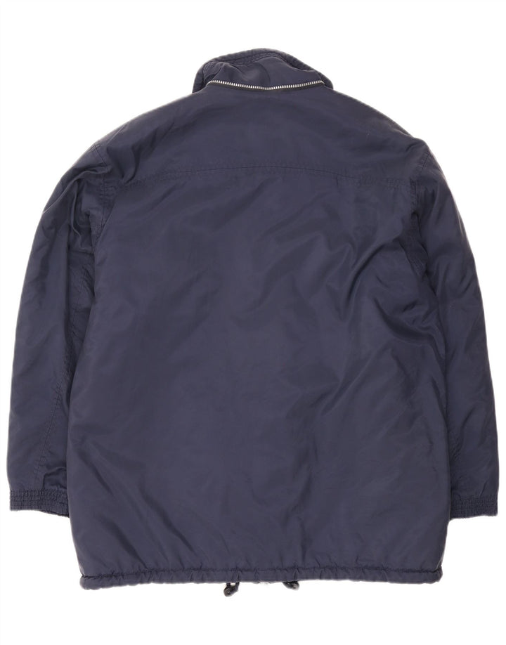 Champion Herre Windbreaker Jacket UK 38 Medium Navy Blue Polyamid