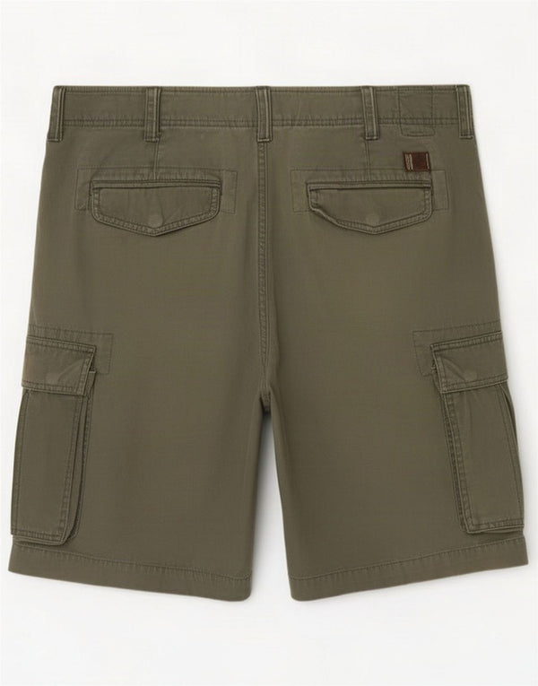 Timberland Womens Relaxed Fit Cargo Shorts Large W34 Khaki Cotton