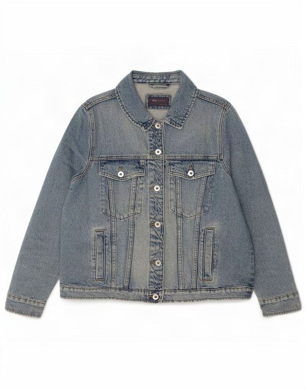 Marks & Spencer Chaqueta vaquera para mujer UK 46 Grande Algodón azul