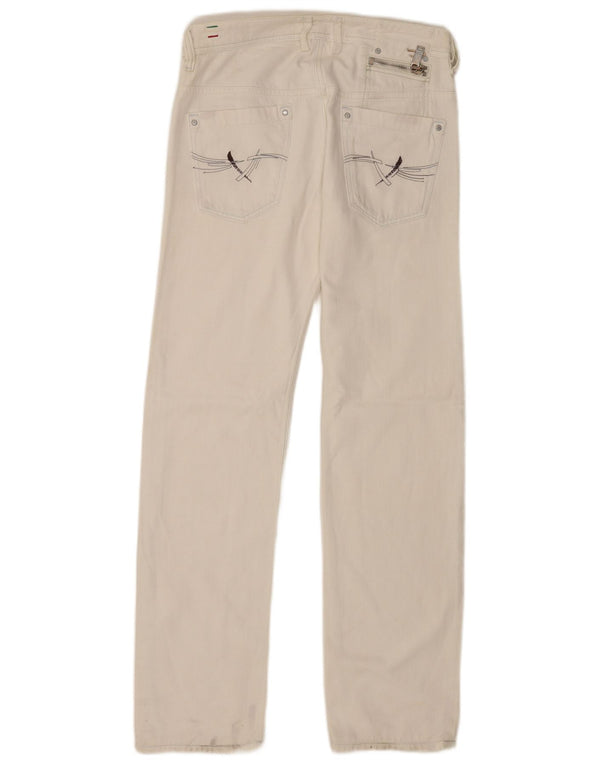 Diesel Bărbați Onijo Straight Jeans W29 L34 Alb Bumbac
