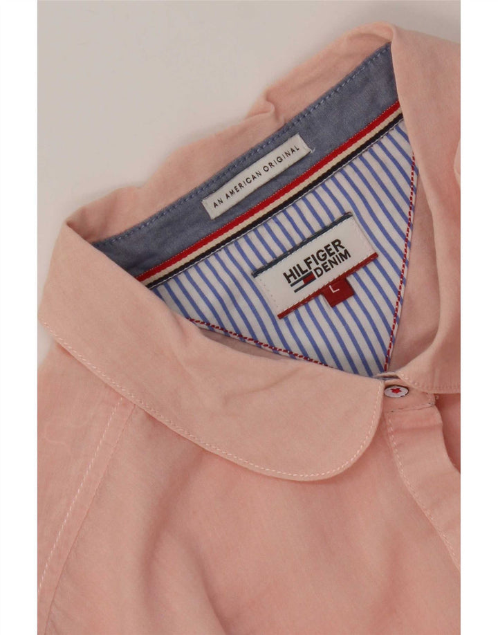 Tommy Hilfiger Dameskjorte UK 14 Large Pink