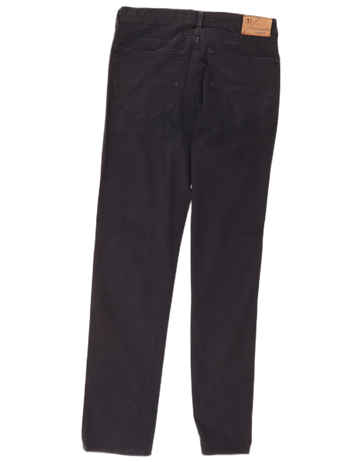 Trussardi Mens Slim Casual Trousers W32 L34 Grey