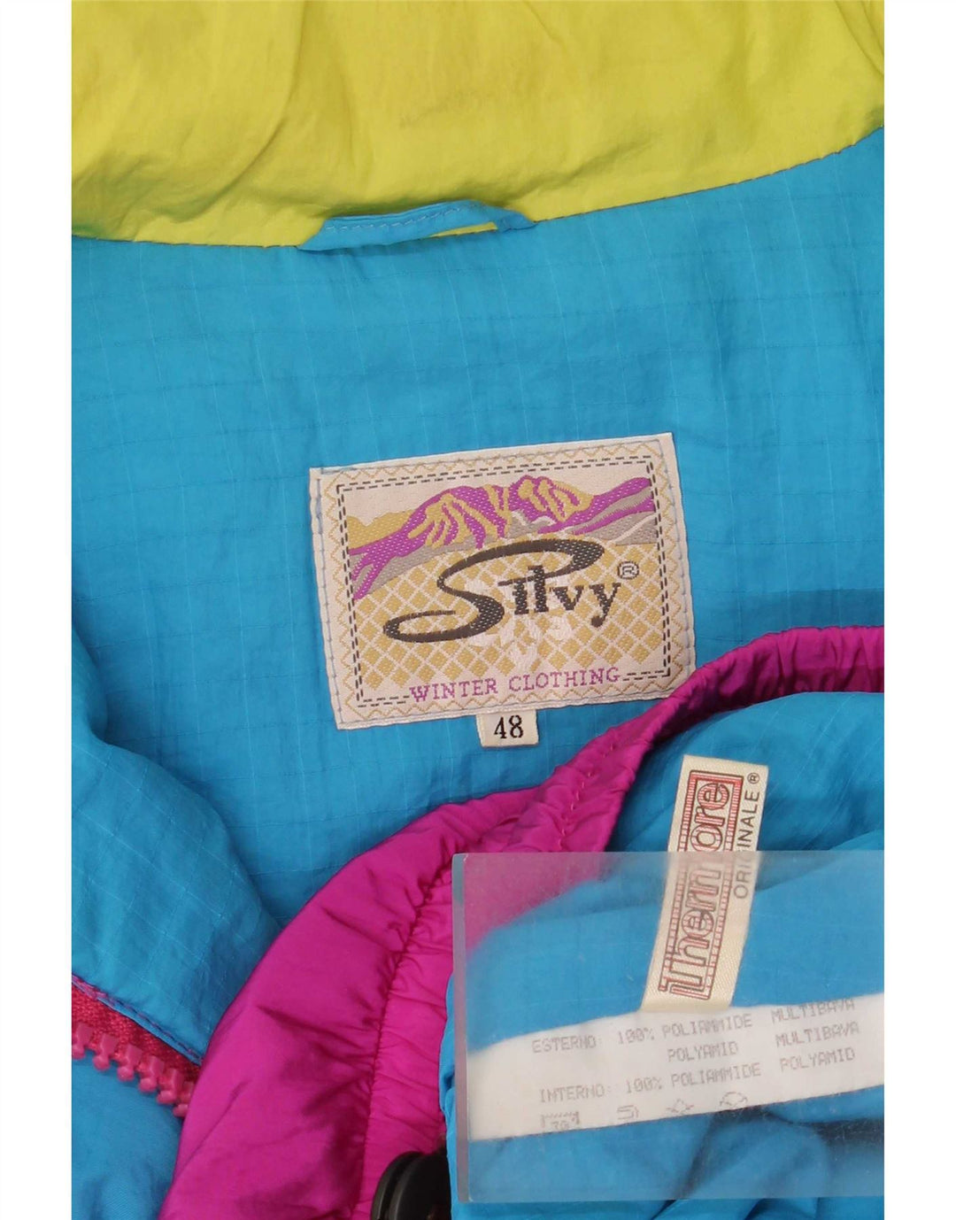 Giacca da sci da uomo dalla vestibilità ampia Silvy IT 48 Medium multicolore Colourblock