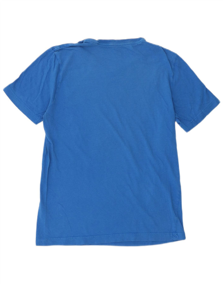 Puma Mens Graphic Graphic T-Shirt Top Small Blue Cotton