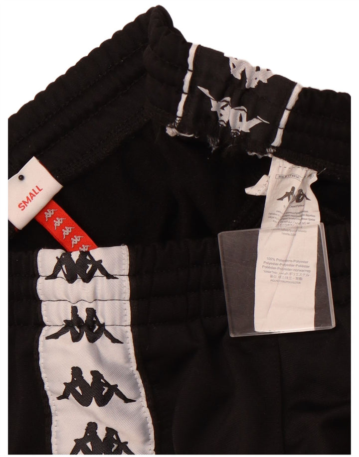 KAPPA Herren-Trainingsanzug mit Grafik, Jogginghose, Größe S, Schwarz, Polyester