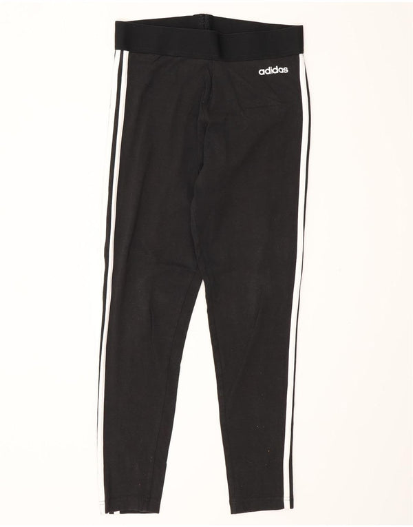 Женские леггинсы Adidas UK 12/14, средний черный хлопок, черный