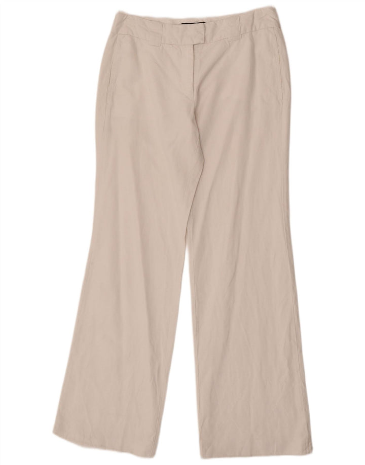 Alberto Aspesi Womens Blu Bootcut Suit Trousers IT 40 Small W27 L31 White
