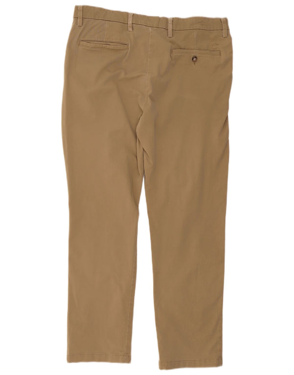 Dockers Mens Slim Fit Chino Calças W38 L32 Algodão Bege