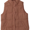 J. CREW Womens Polstret Gilet UK 10 Small Pink Polyester
