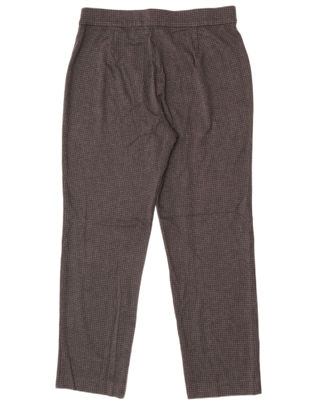 Marks & Spencer Pantalon Femme UK 14 Large W32 L28 Gris Pied-de-Poule