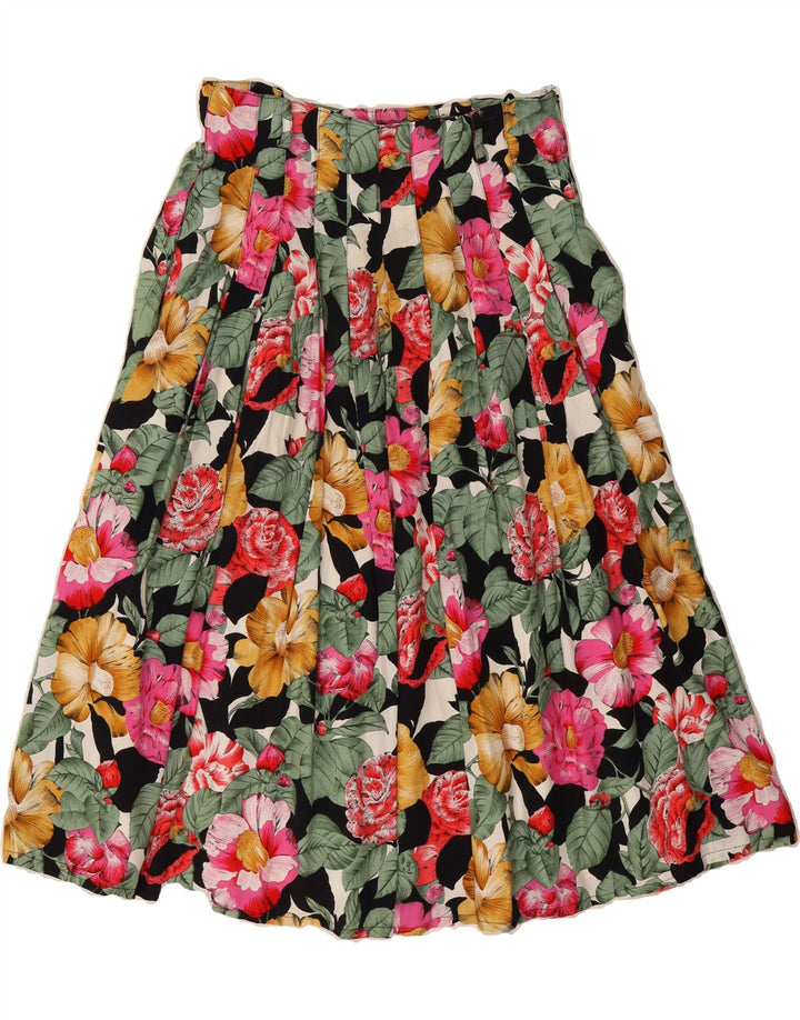GERRY WEBER Womens Pleated Skirt EU 40 Medium W30  Multicoloured Floral Vintage Gerry Weber and Second-Hand Gerry Weber from Messina Hembry 