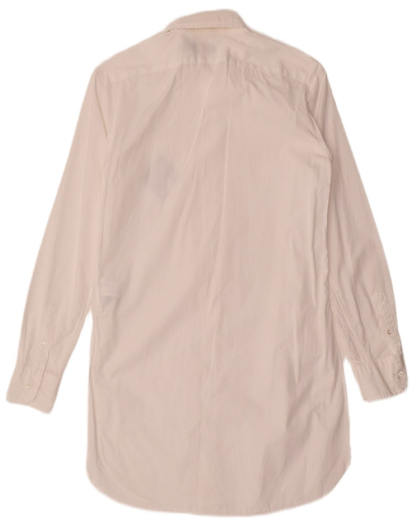 Polo Ralph Lauren Vestido camisero de manga larga para mujer US 00 2XS Blanco
