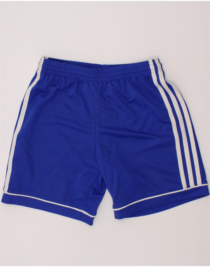 ADIDAS Boys Climalite Sport Shorts 7-8 Years Blue Polyester Vintage Adidas and Second-Hand Adidas from Messina Hembry 