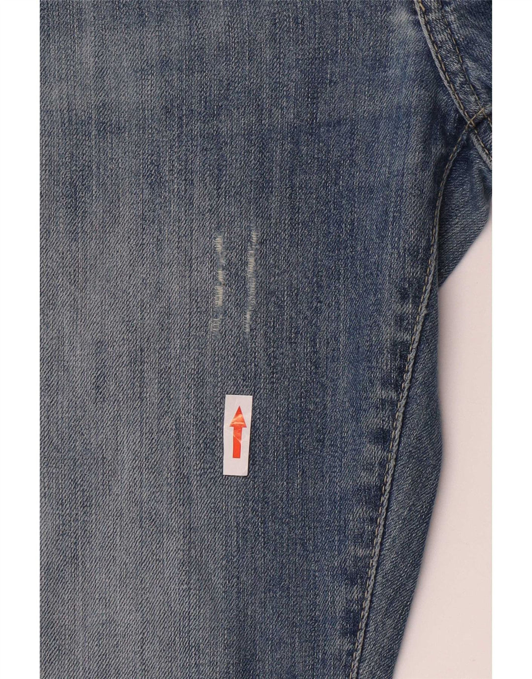 Calvin Klein Womens Distressed Slim Jeans W32 L33 Blue
