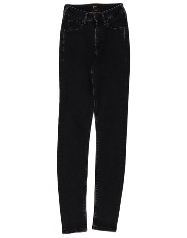 Lee Womens Forever fit Skinny Jeans W26 L33 Black Cotton