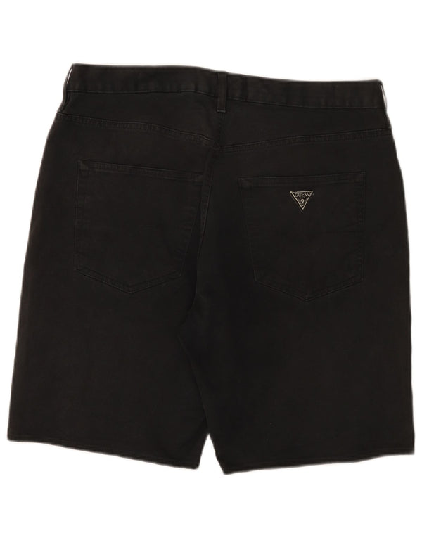 Pantaloncini di jeans da uomo Guess W34 grandi neri