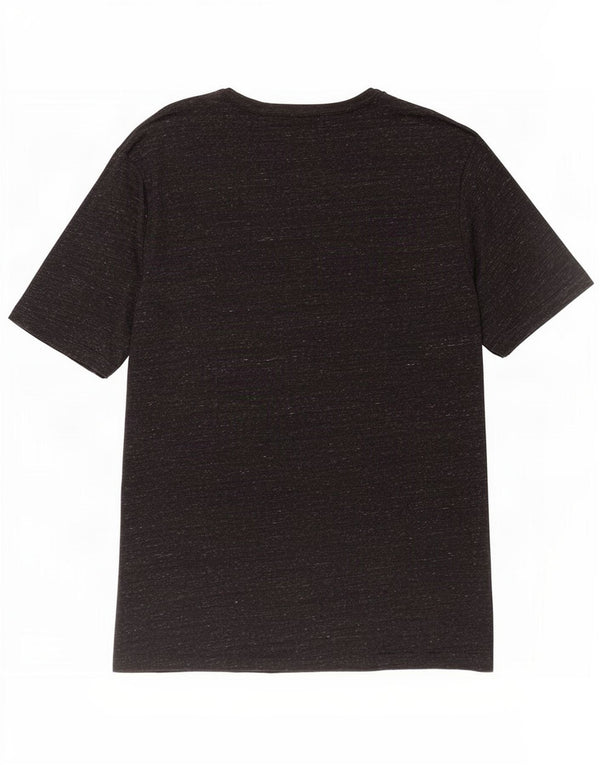 Volcom Mens T-Shirt Top Large Black Striped Cotton