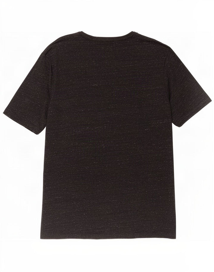 Volcom Mens T-Shirt Top Large Black Striped Cotton