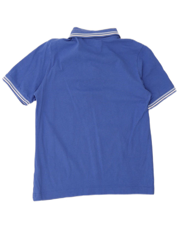 Kappa Mens Polo Shirt Small Blue Striped Cotton