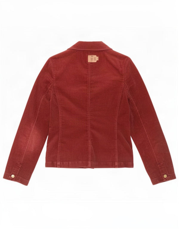 Phase Eight Veste blazer en velours côtelé à 3 boutons pour femme UK 12 Bordeaux moyen